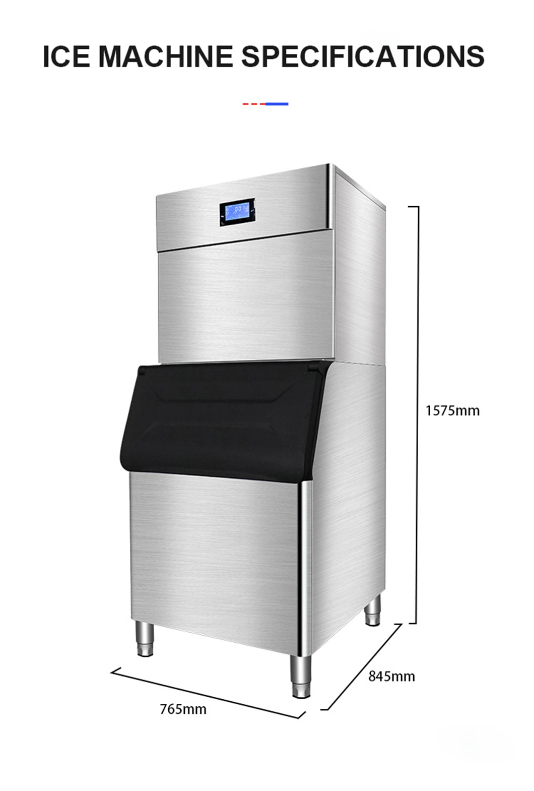 Full Automatic Capacity 1000kg Tube Ice Machine/Nugget Ice Maker Making Machine /Hot Sale Square Cube Ice Machine